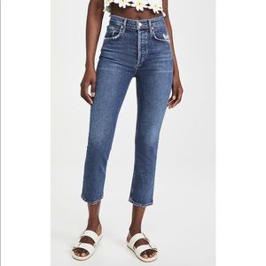 Agolde Riley Crop In Pastime 25